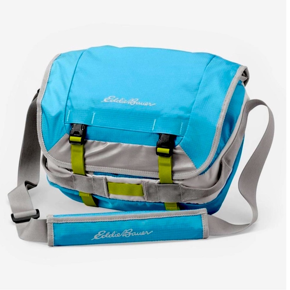 Eddie Bauer Daisy Shoulder Messenger Blue Laptop Bag